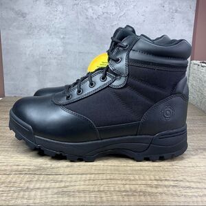 Original SWAT~Men's~Classic 6" Side Zip Black Leather Boots~(116401)~Size 12